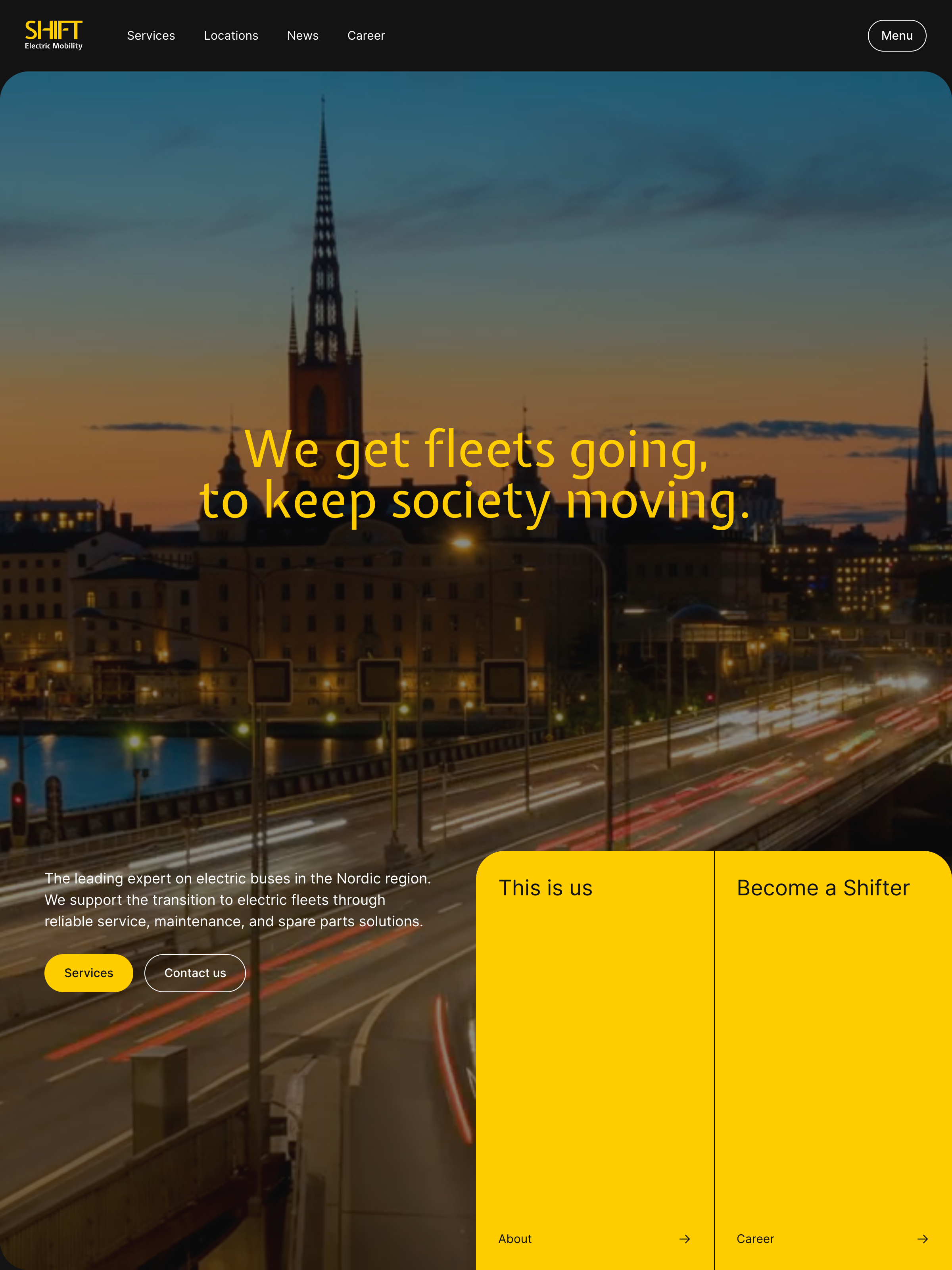 Screenshot of shiftemobility.com